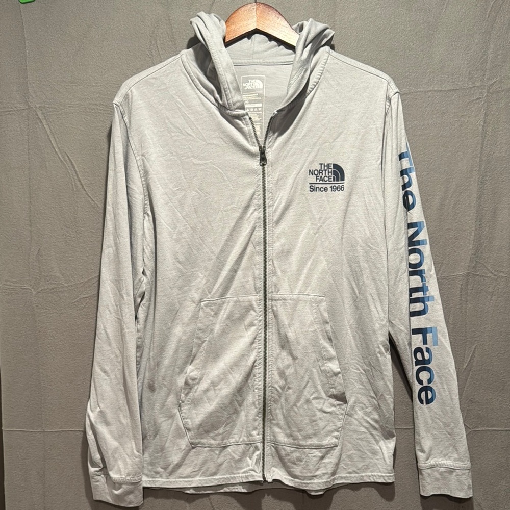 The North Face Men's Light Gray Hoodie Jacket